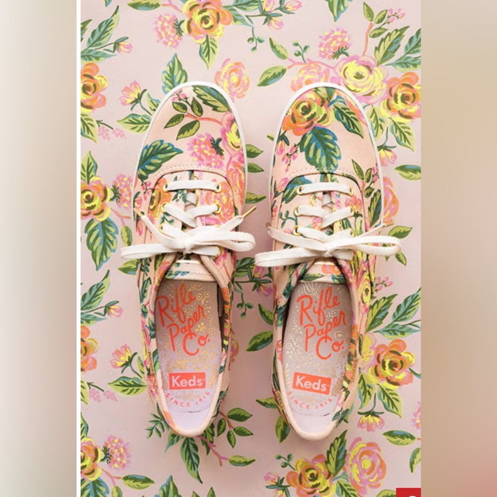 Keds x Rifle Paper Co. Women's Lively Floral Print Sneakers